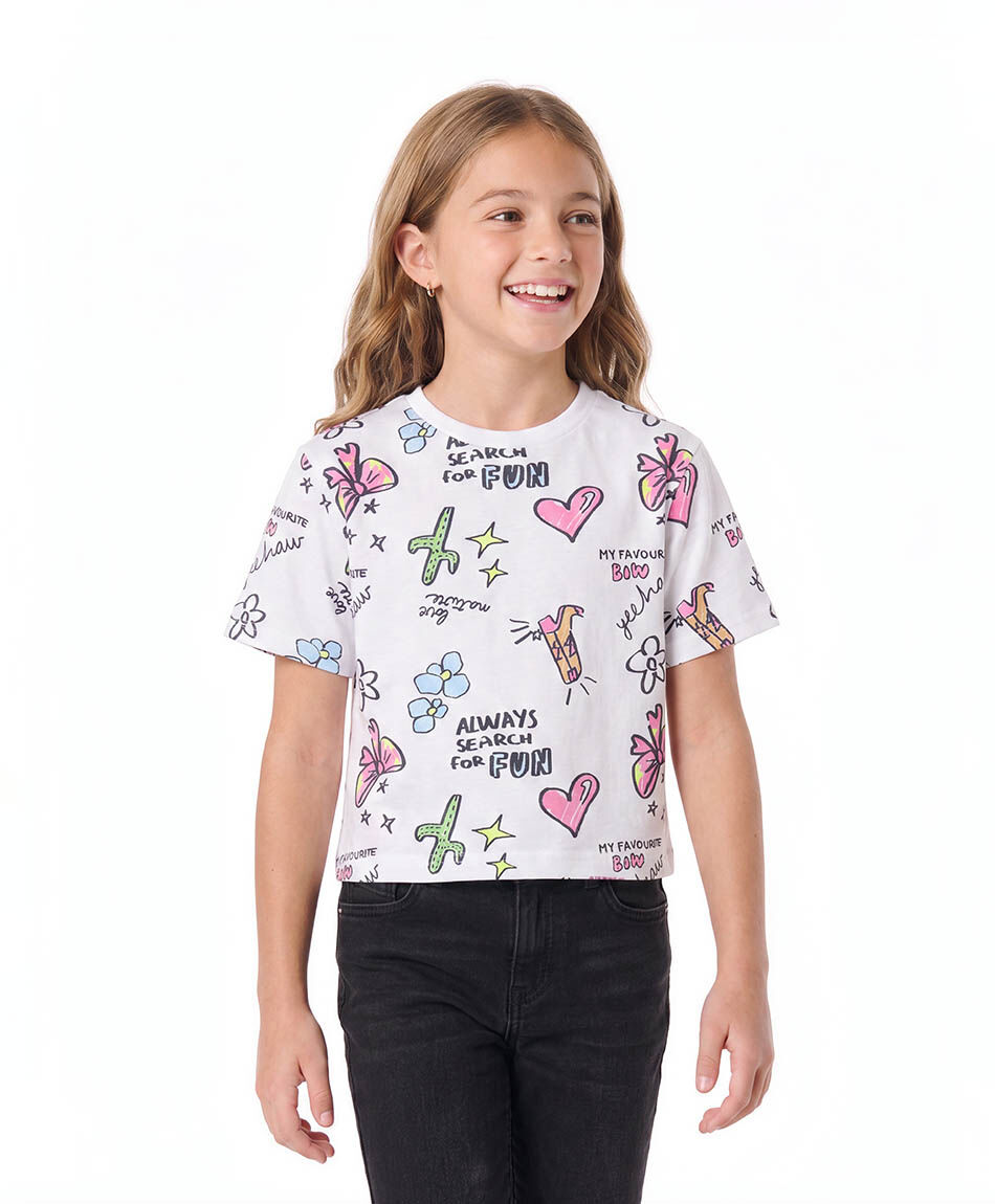 Remera ni&ntilde;a dibujos