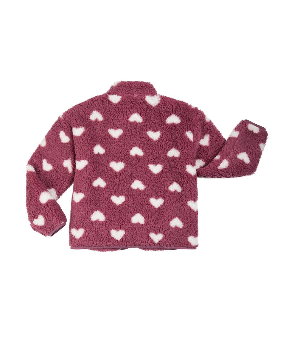 Poler&oacute;n ni&ntilde;a corazones pink