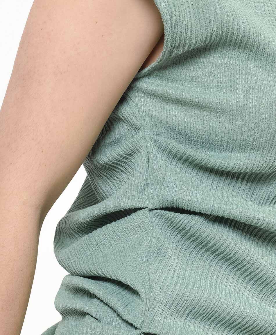 Remera mujer textura verde