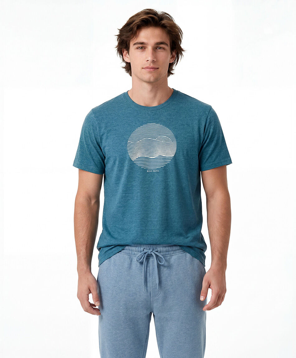 Remera deportiva hombre waves