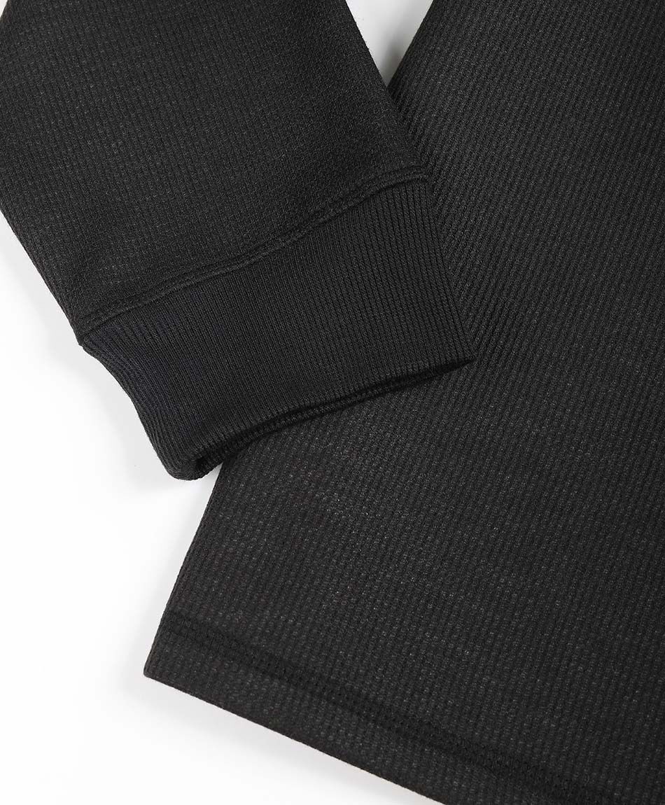 Remera hombre forrada polar black