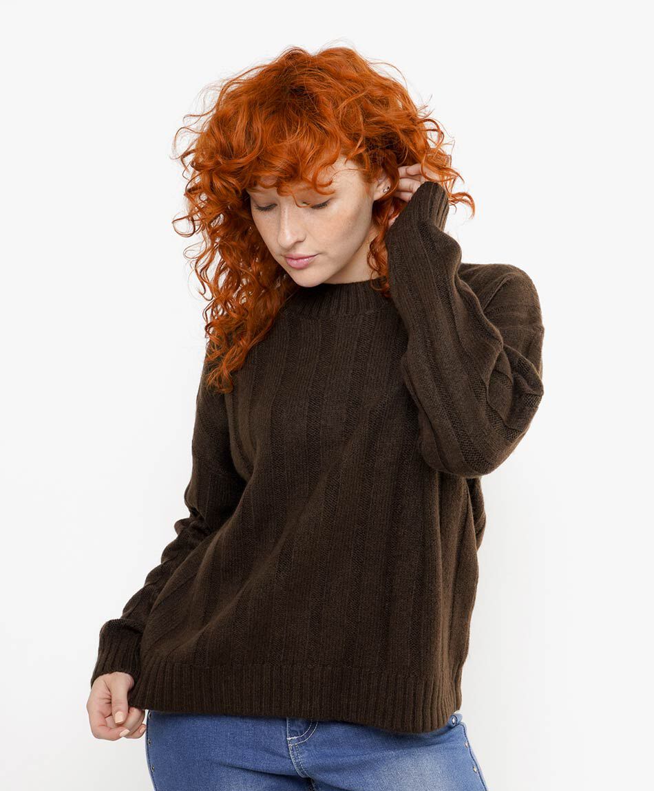 Sweater mujer l&iacute;neas textura