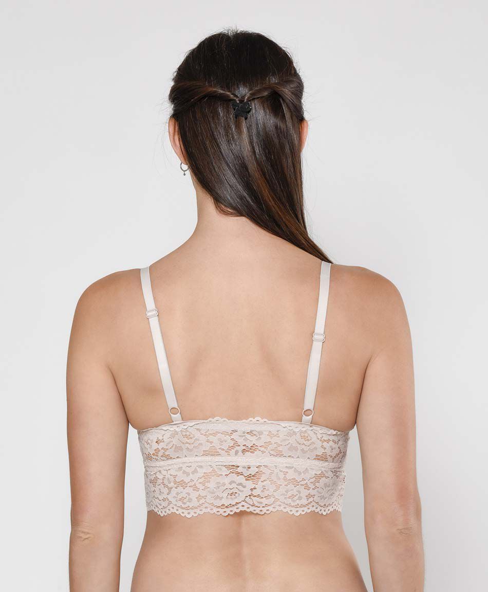 Bralette mujer encaje floral