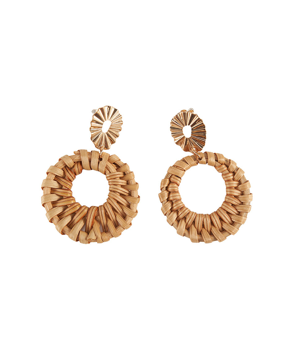 Aros mujer rafia