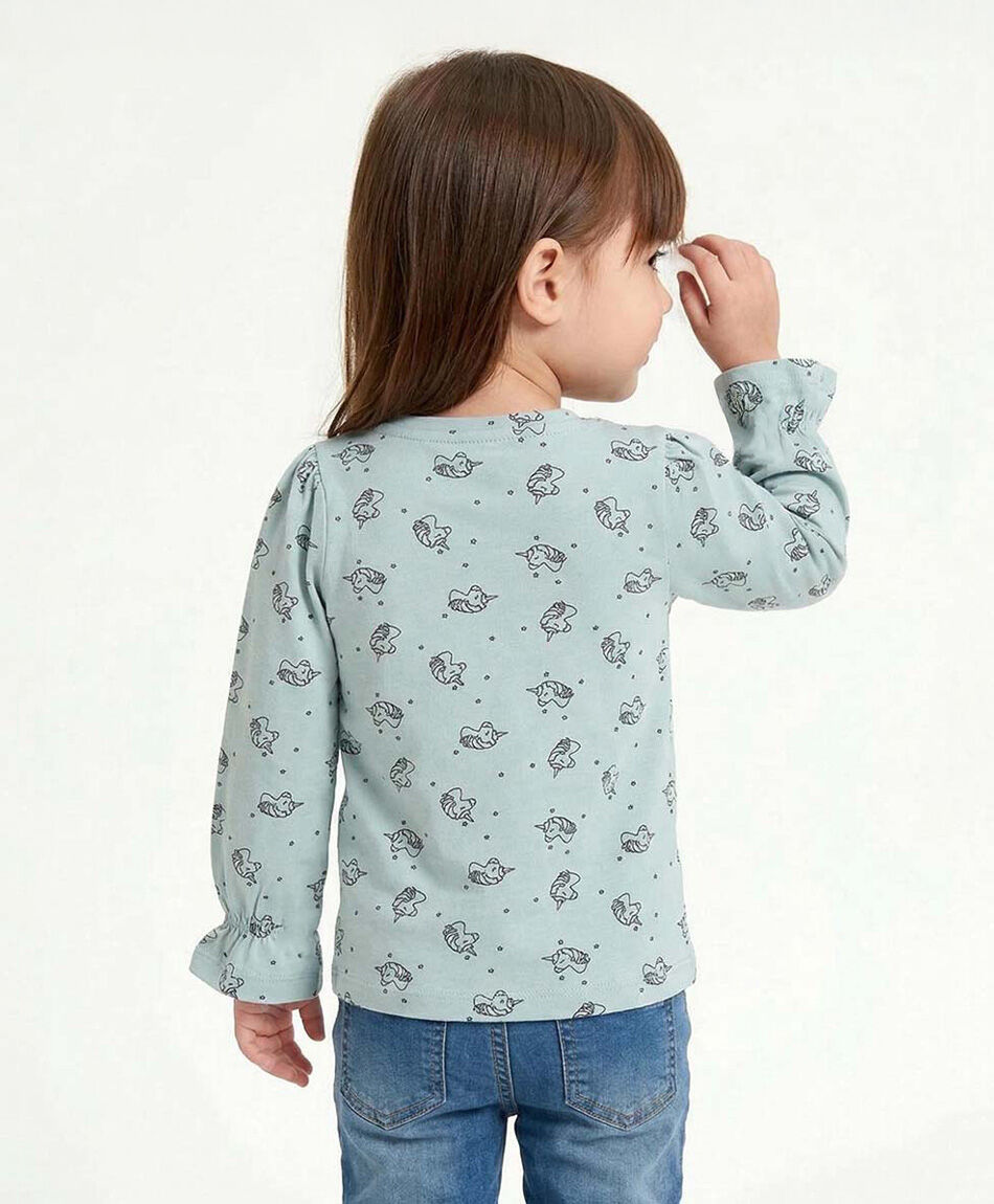 Remera beb&eacute; look unicorinio