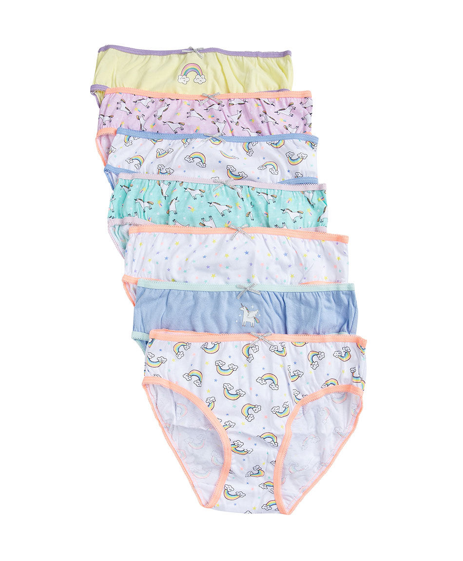 Pack 7 bombachas ni&ntilde;a print