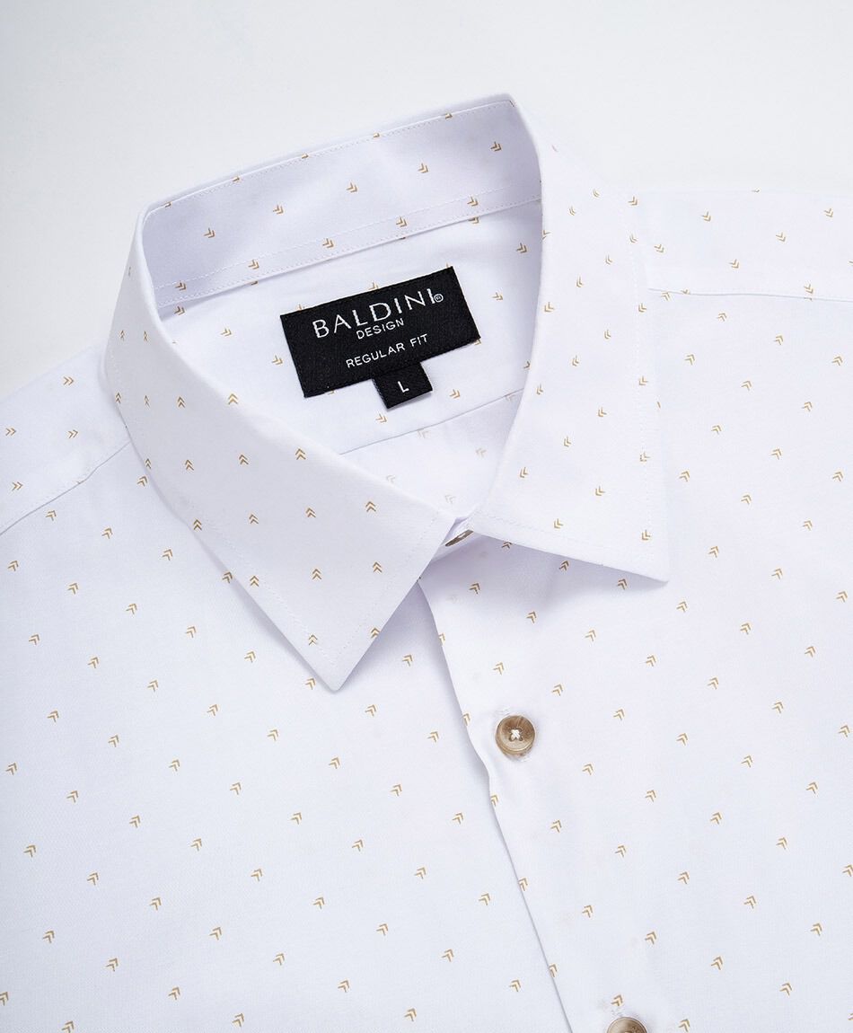 Camisa hombre manga larga puntos diminutos