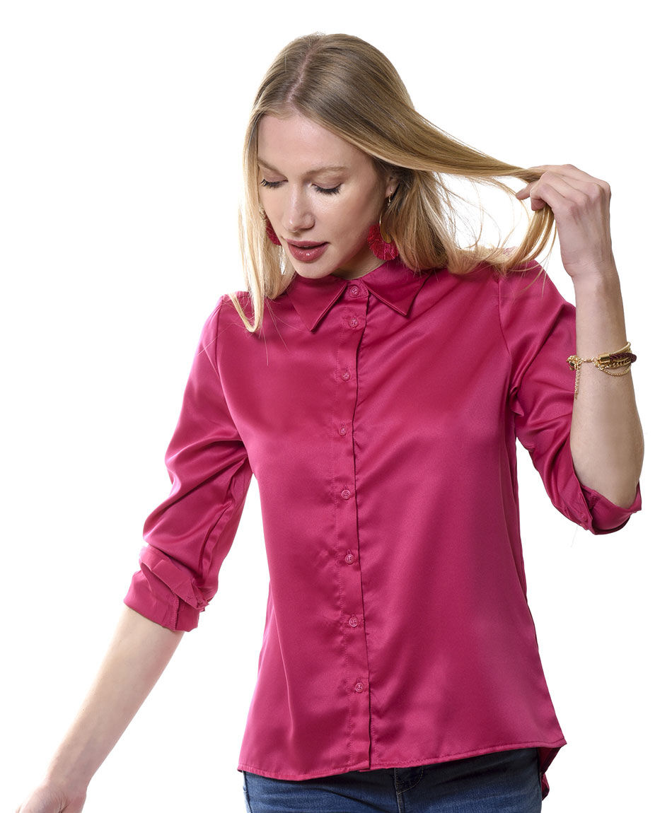 Blusa camisera satin