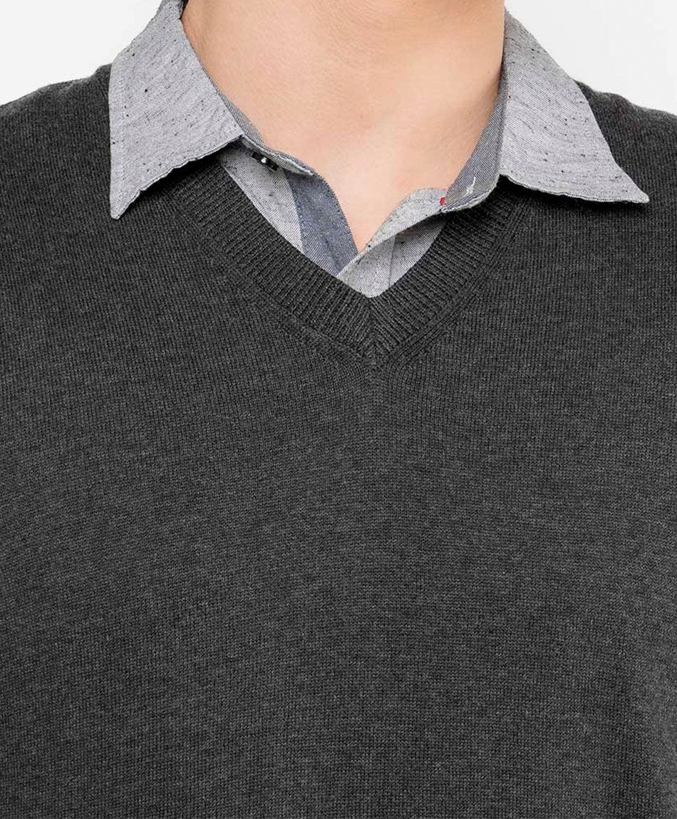 Sweater hombre sin mangas gris