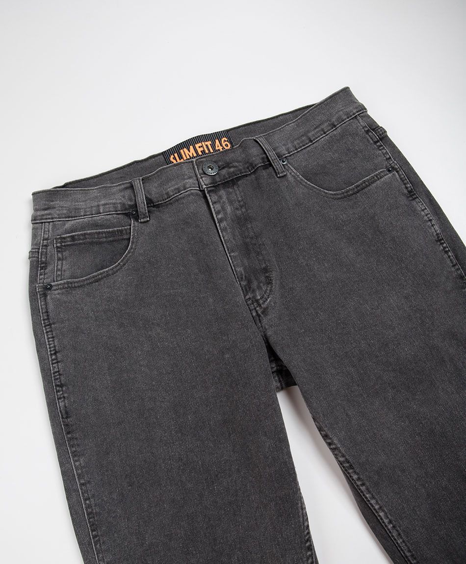 Jeans hombre slim gris oscuro