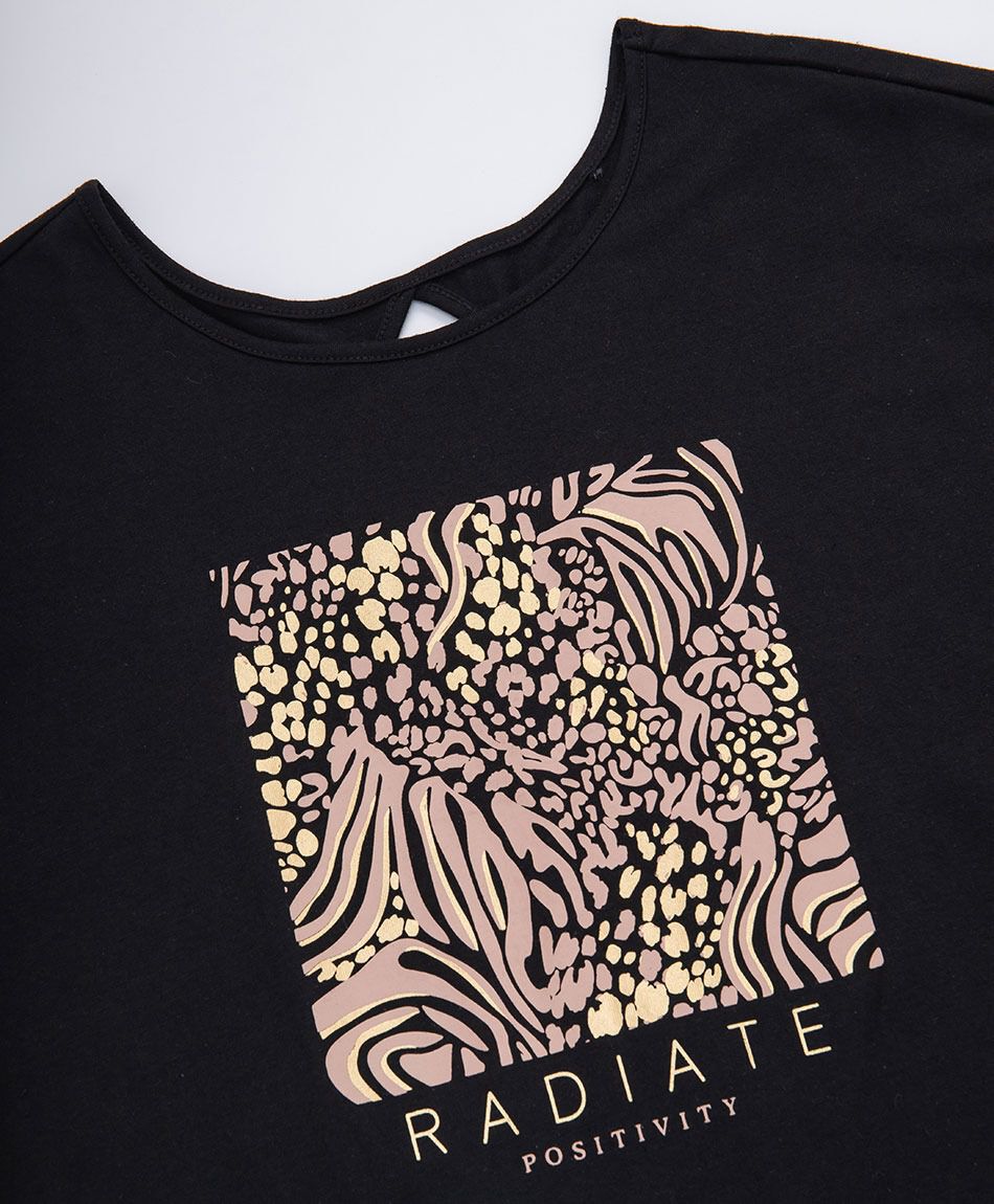 Remera deportiva mujer cuadro print
