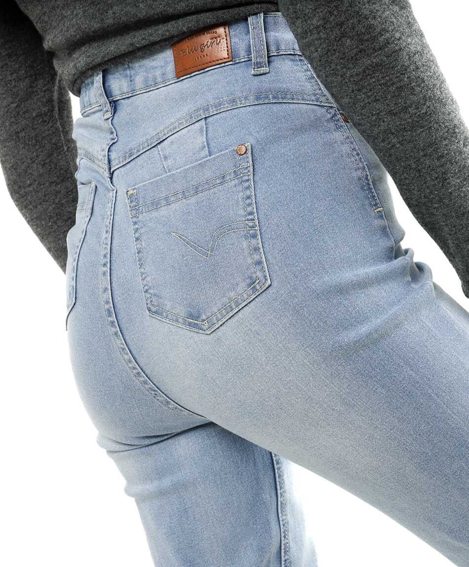 Jeans mujer semi push up skinny fit