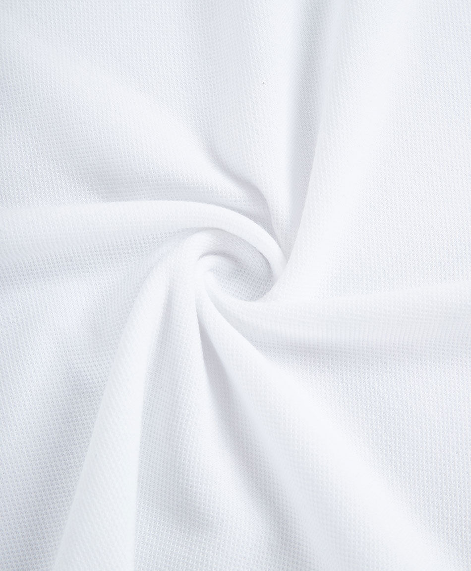 Remera hombre cuello polo blanca