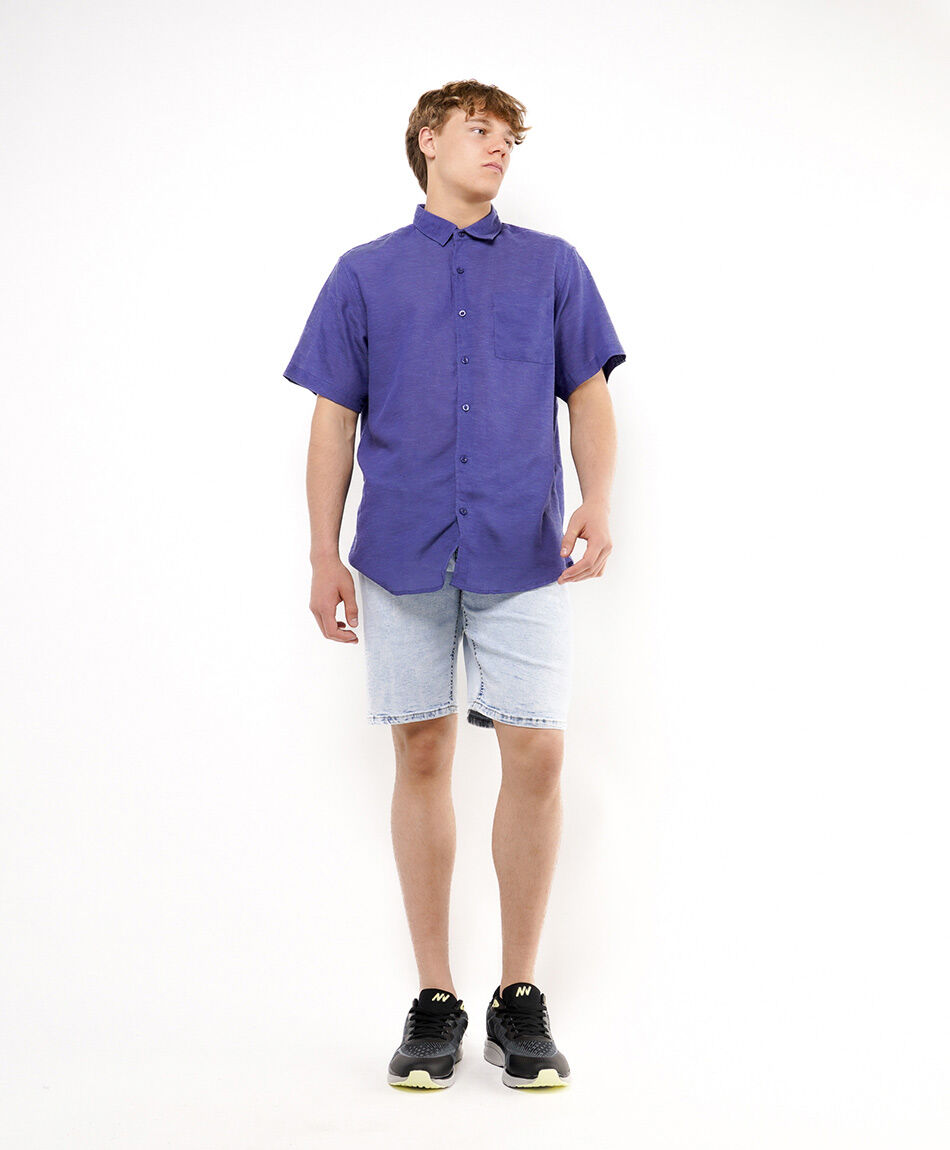 Camisa hombre b&aacute;sica manga corta