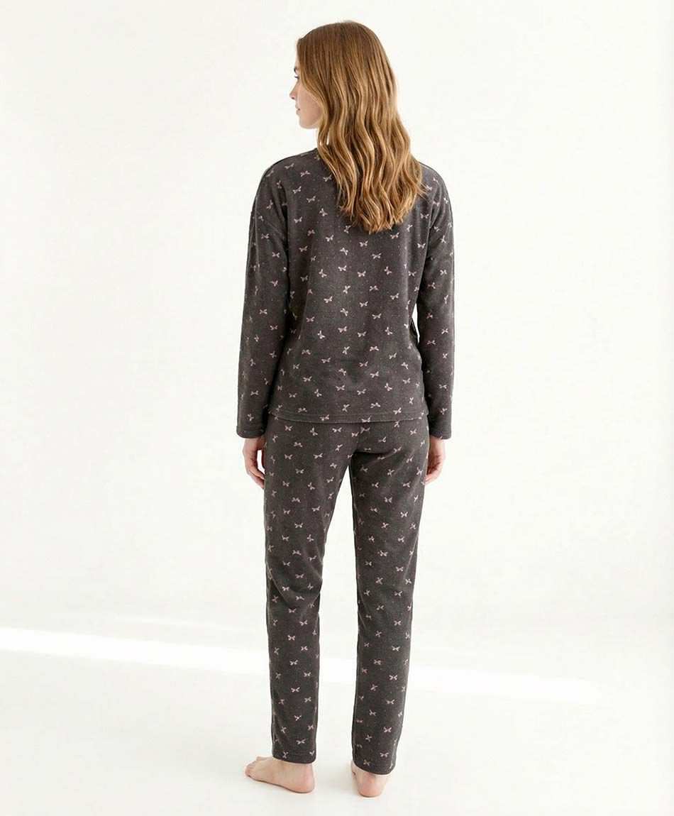 Pijama mujer polar cintas