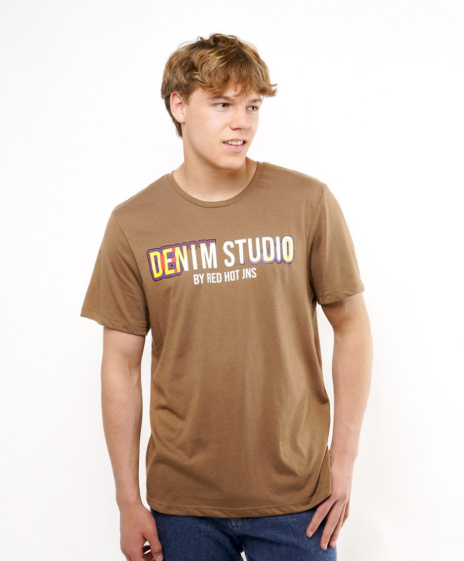 Remera hombre estampada denim studio