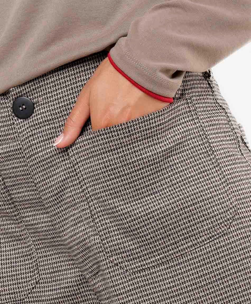 Pantal&oacute;n mujer check wide