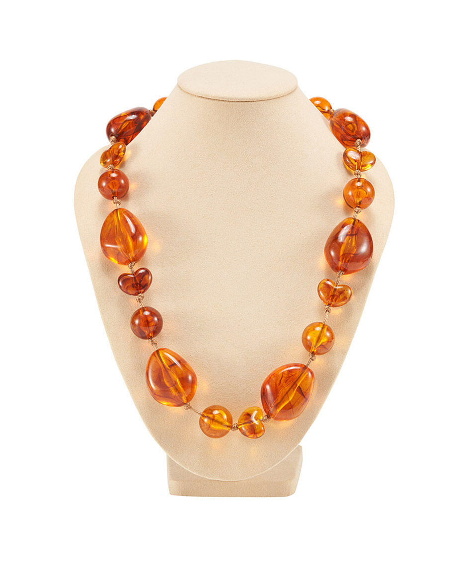 Collar mujer piedras &aacute;mbar