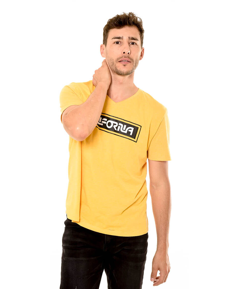 Polera print botones