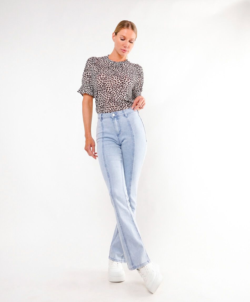 Jeans mujer bolsillos dise&ntilde;o estrella