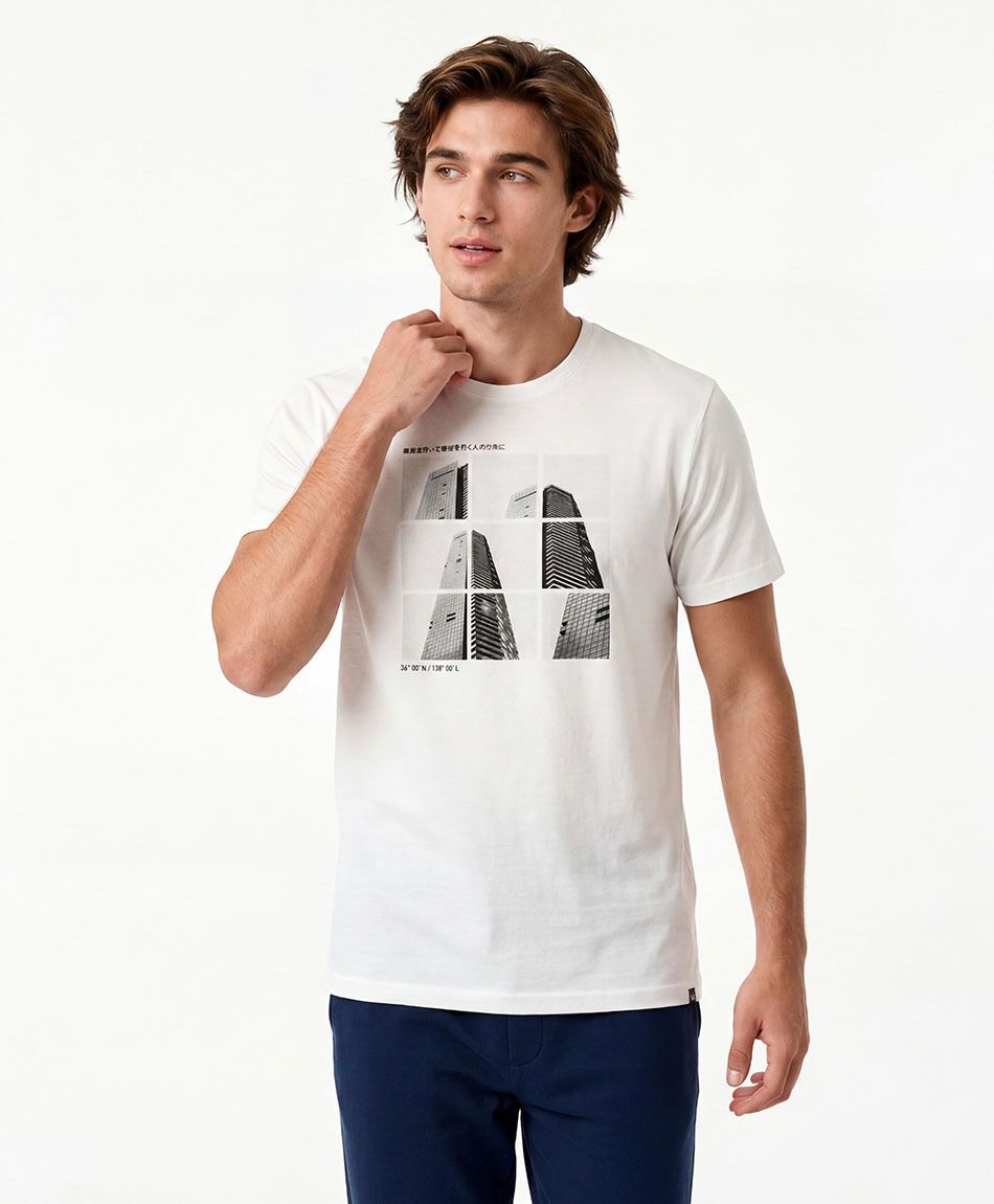 Remera deportiva hombre edificio