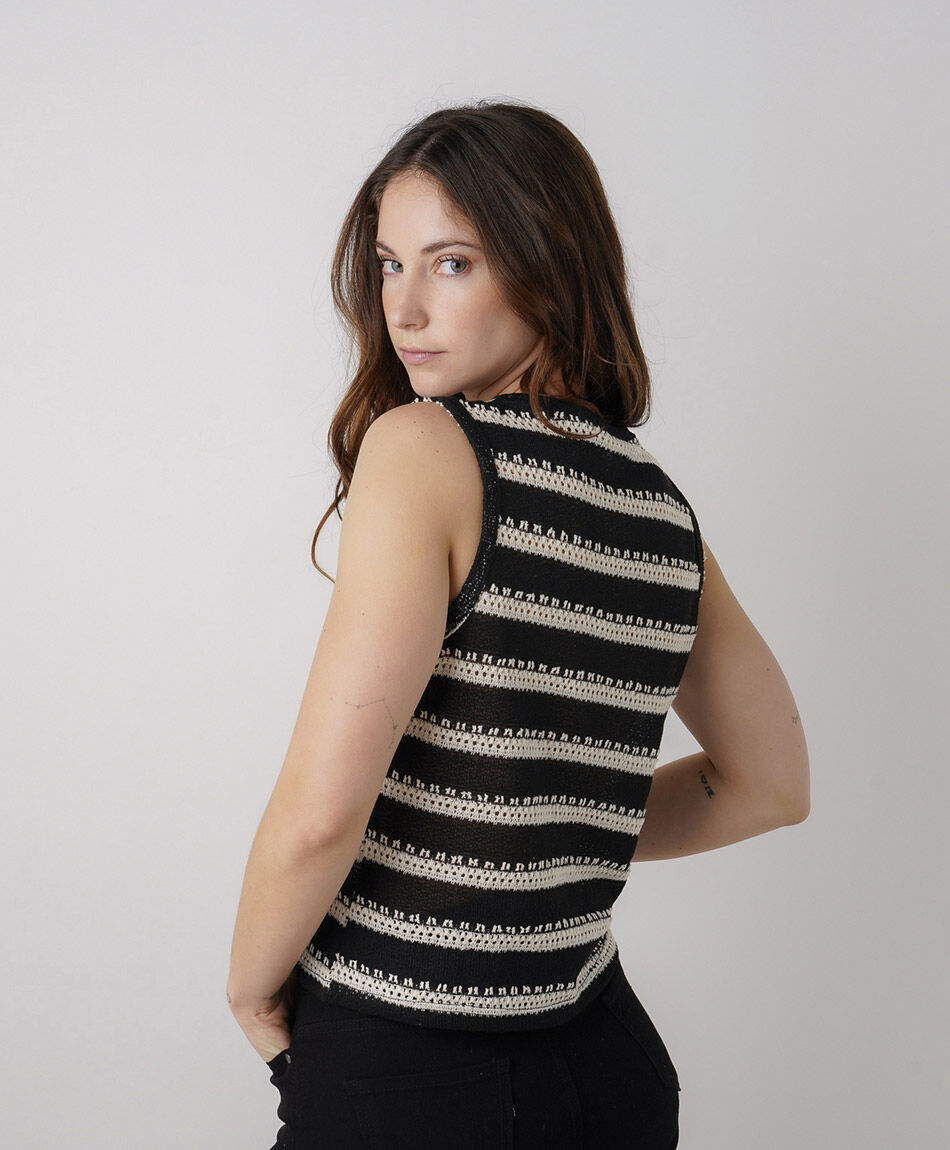 Tejido mujer Remera sin mangas