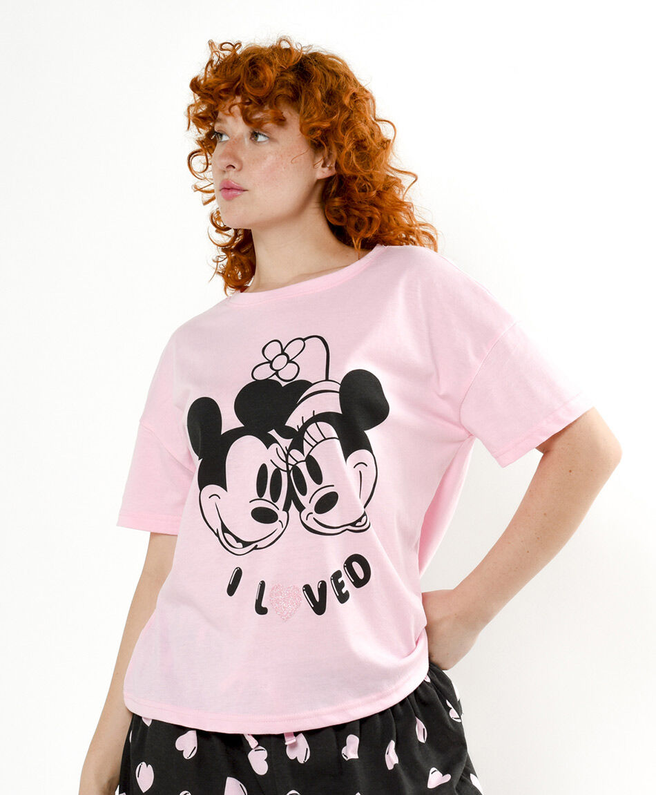 Pijama mujer mickey minnie coraz&oacute;n
