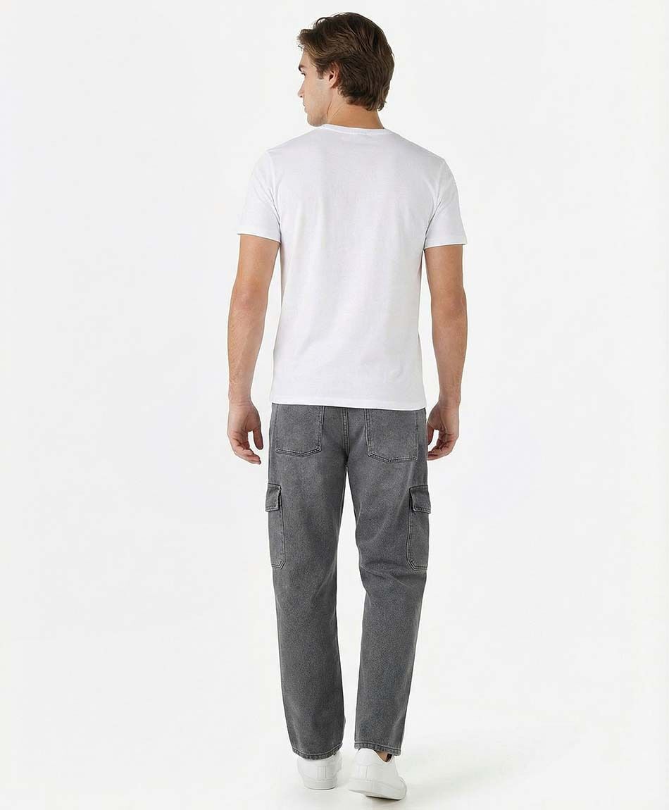 Jeans hombre cargo rectos