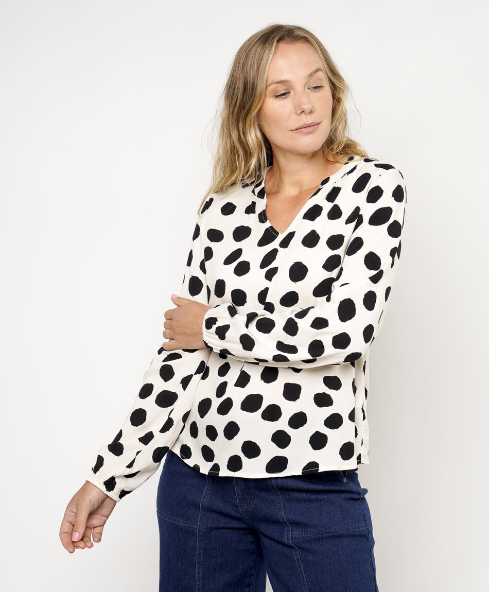 Camisa mujer lunares