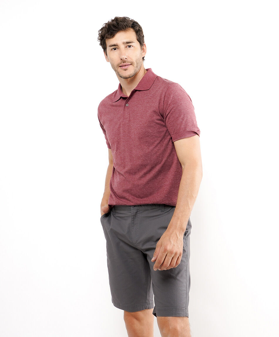 Short hombre casual dise&ntilde;o l&iacute;neas lisas