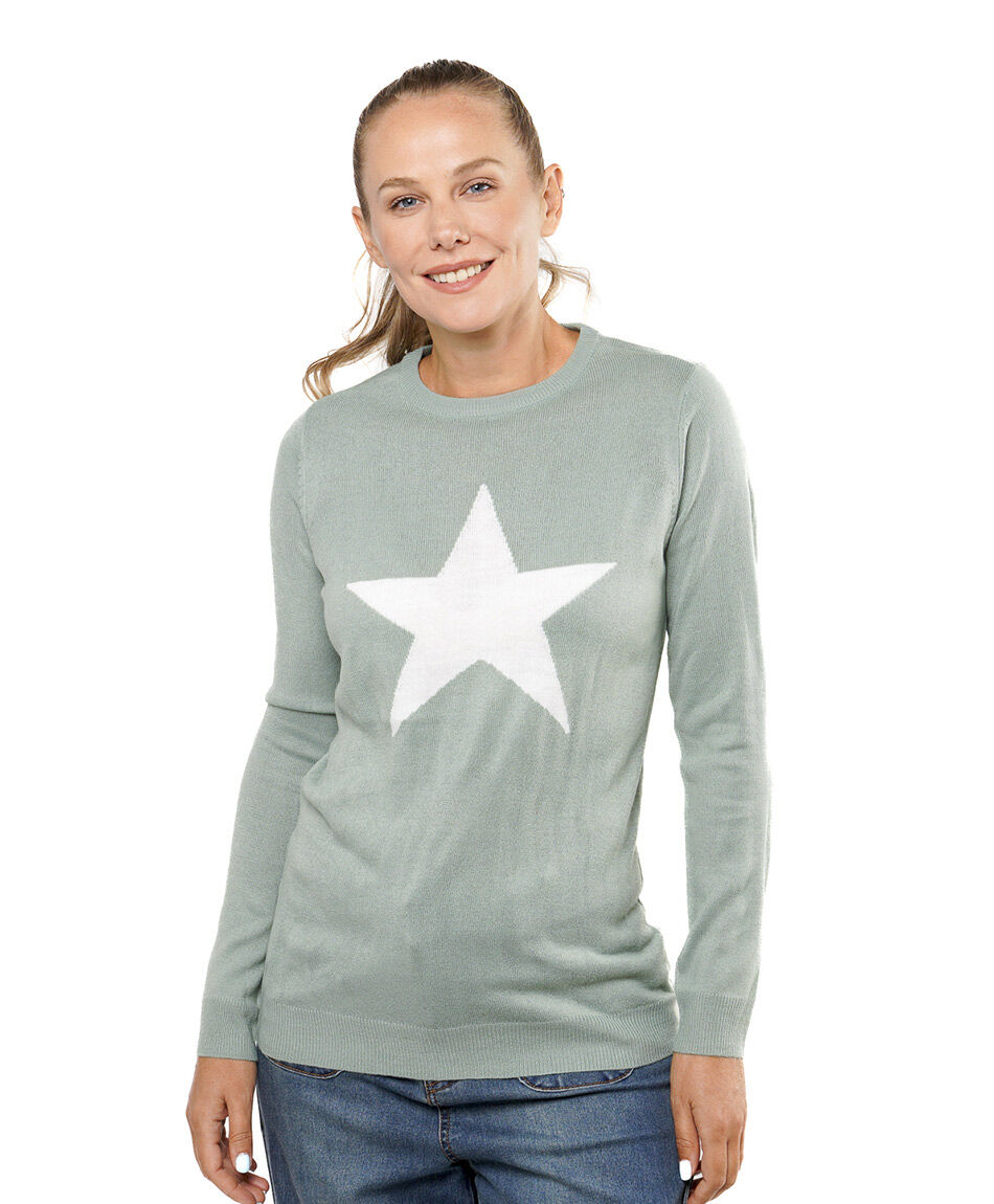 Sweater mujer estrella