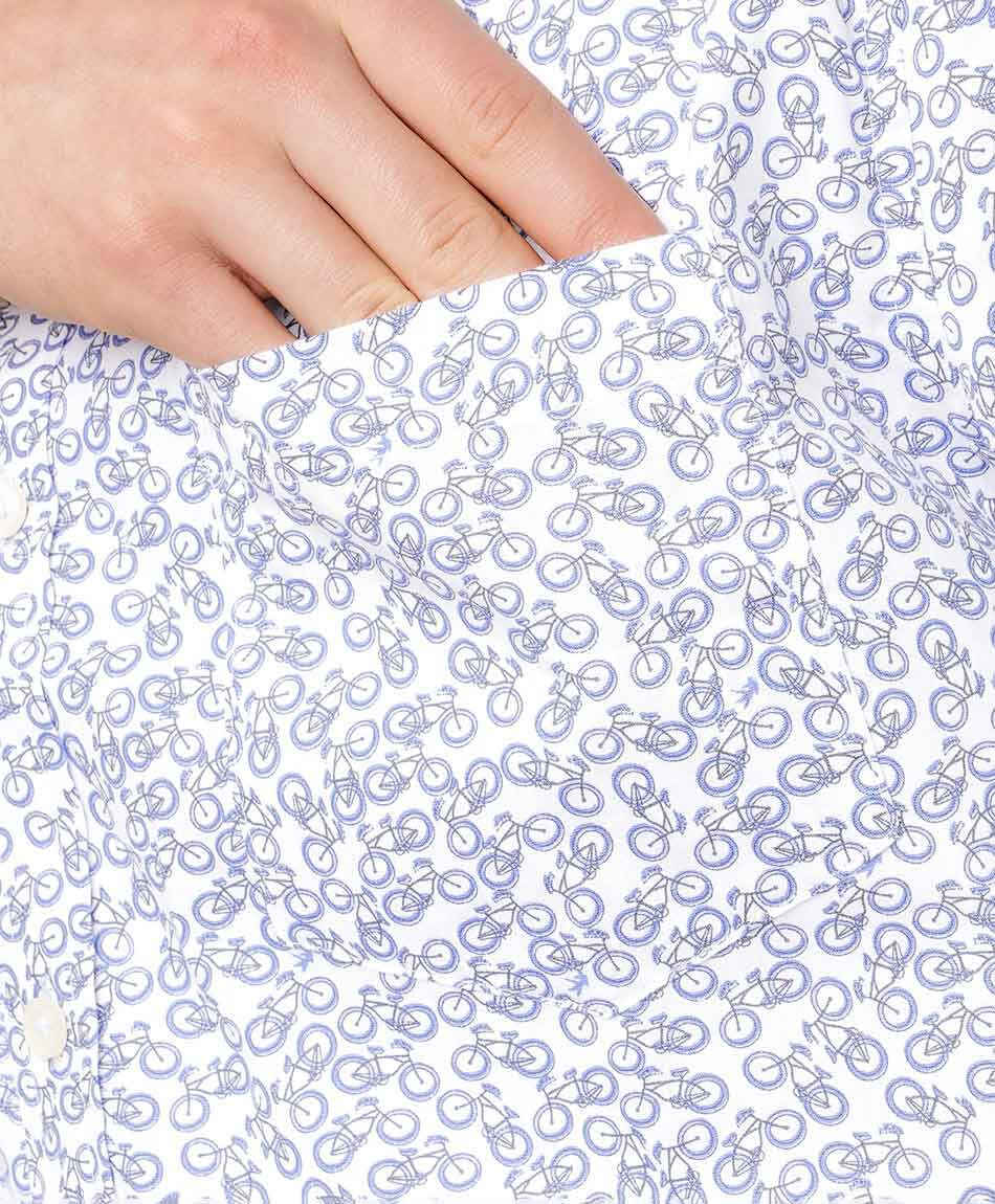Camisa hombre estampado bicicletas