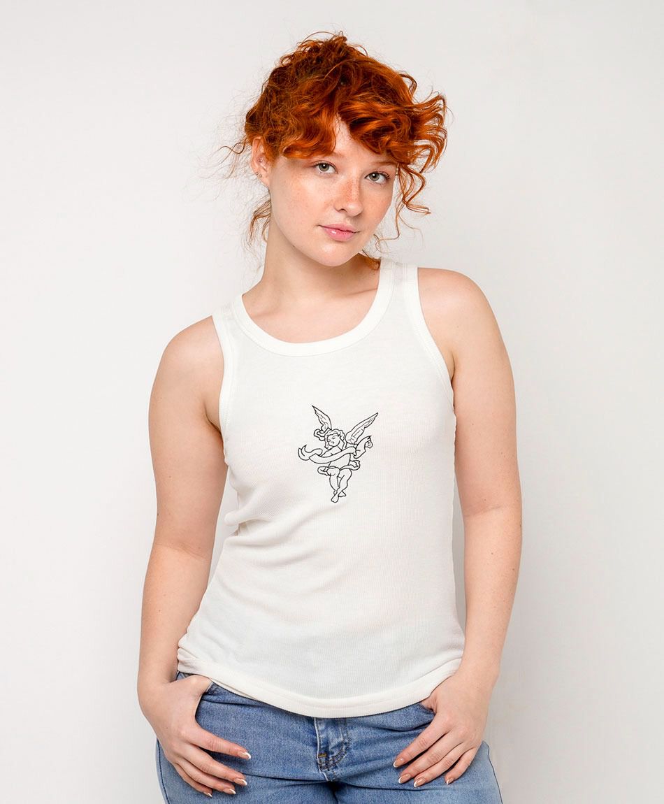 Remera mujer &aacute;ngel bordado