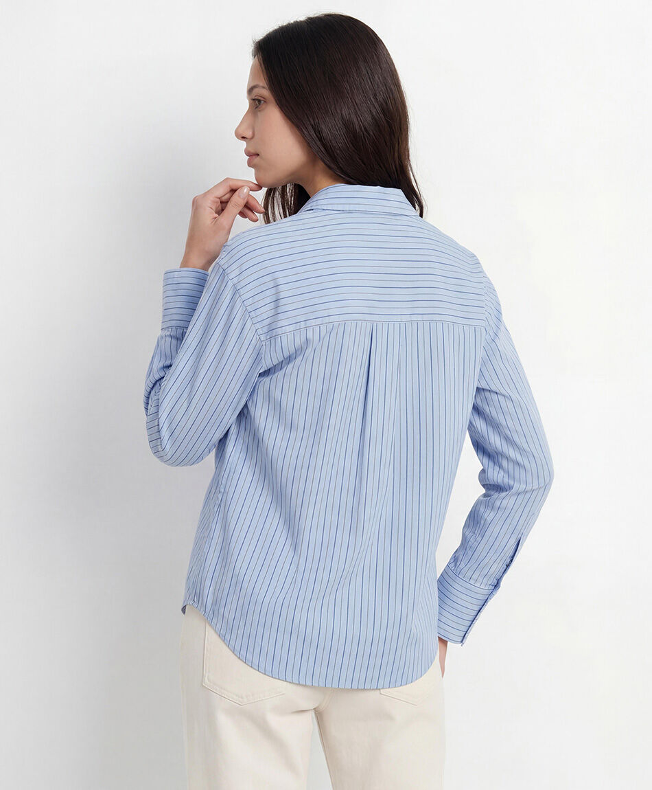 Camisa mujer rayas bicolor