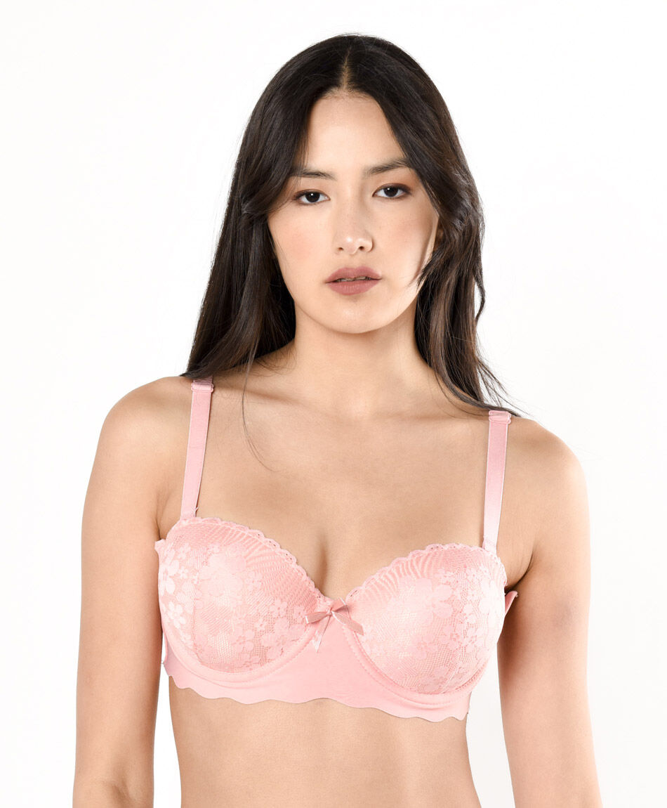 Corpi&ntilde;o mujer encajes floreados seamless