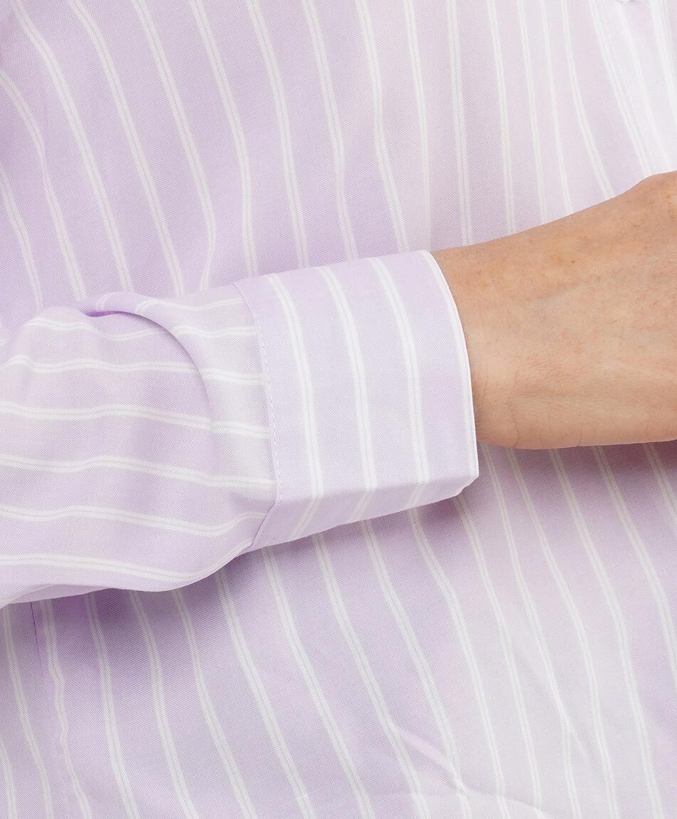 Camisa mujer l&iacute;neas cuello mao