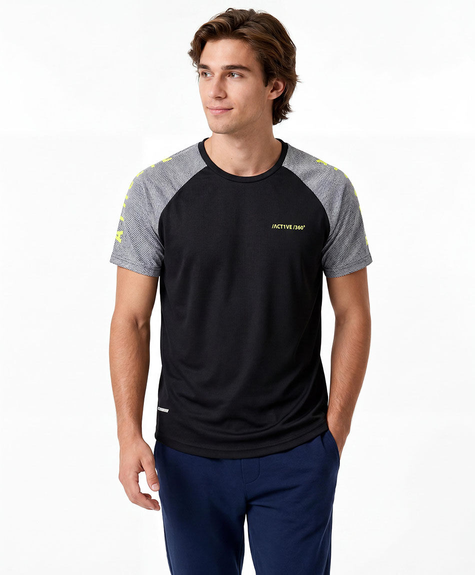 Remera deportiva hombre frase ne&oacute;n