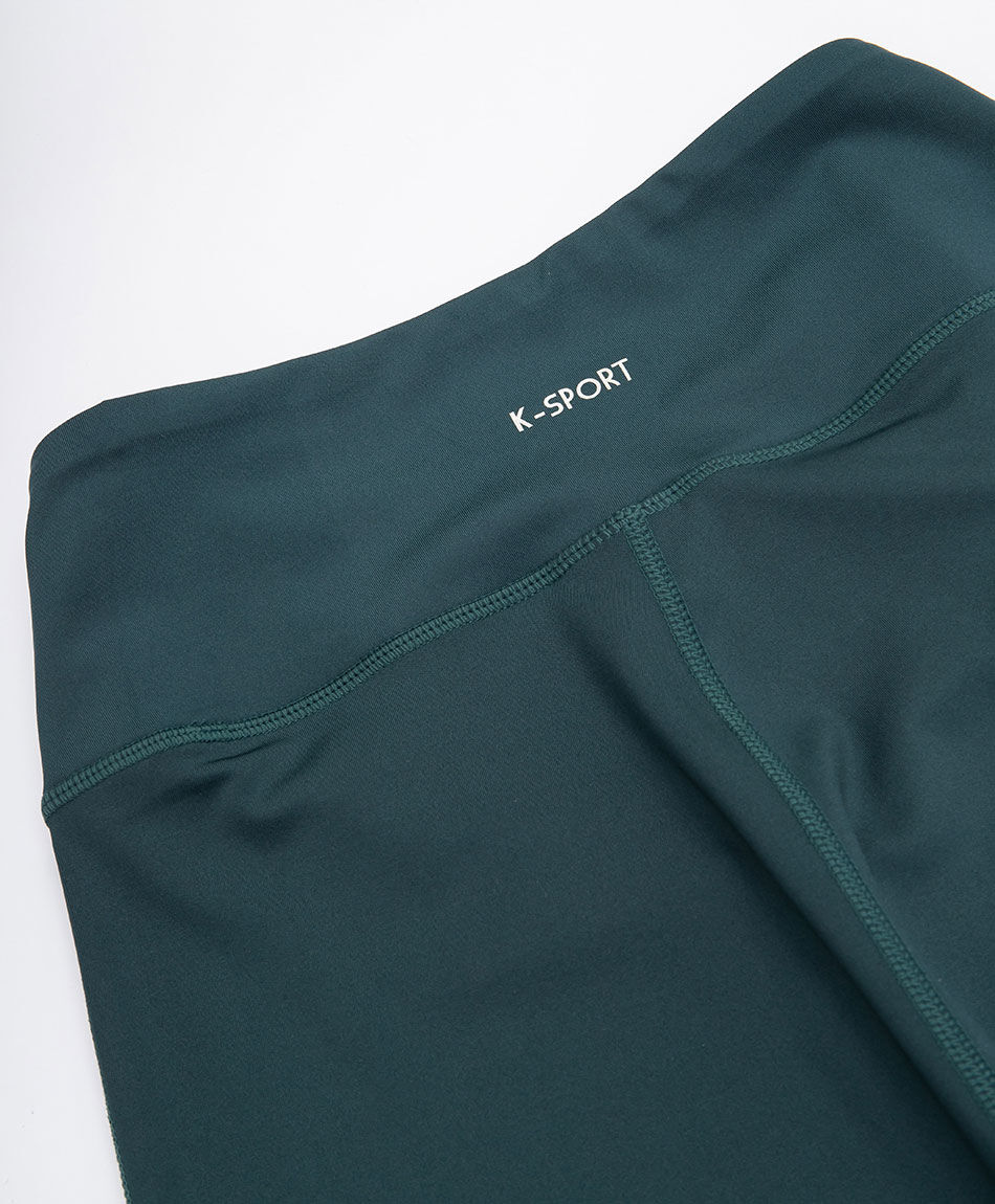 Calza deportiva mujer lisa dark green