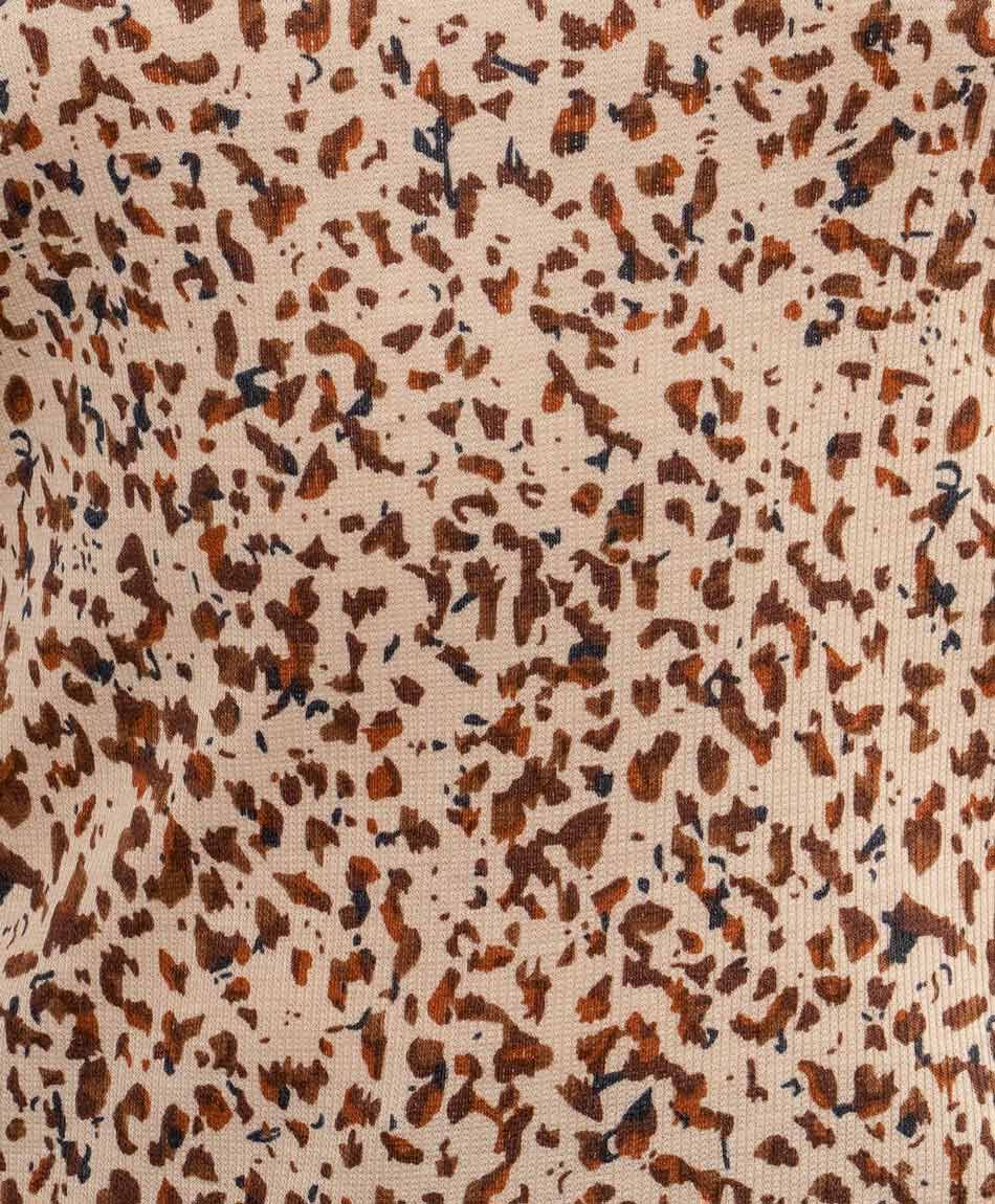 Remera mujer estampada animal print