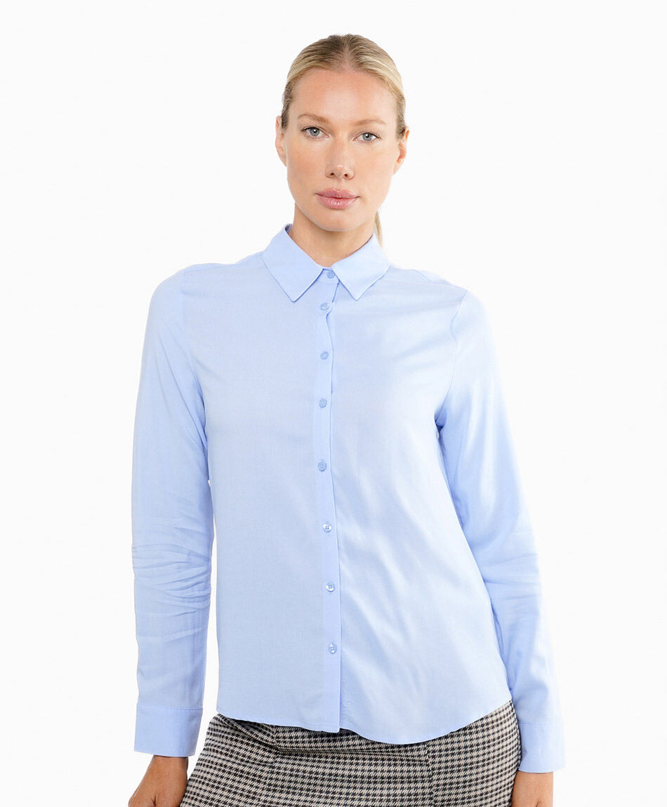 Camisa mujer lisa camisera