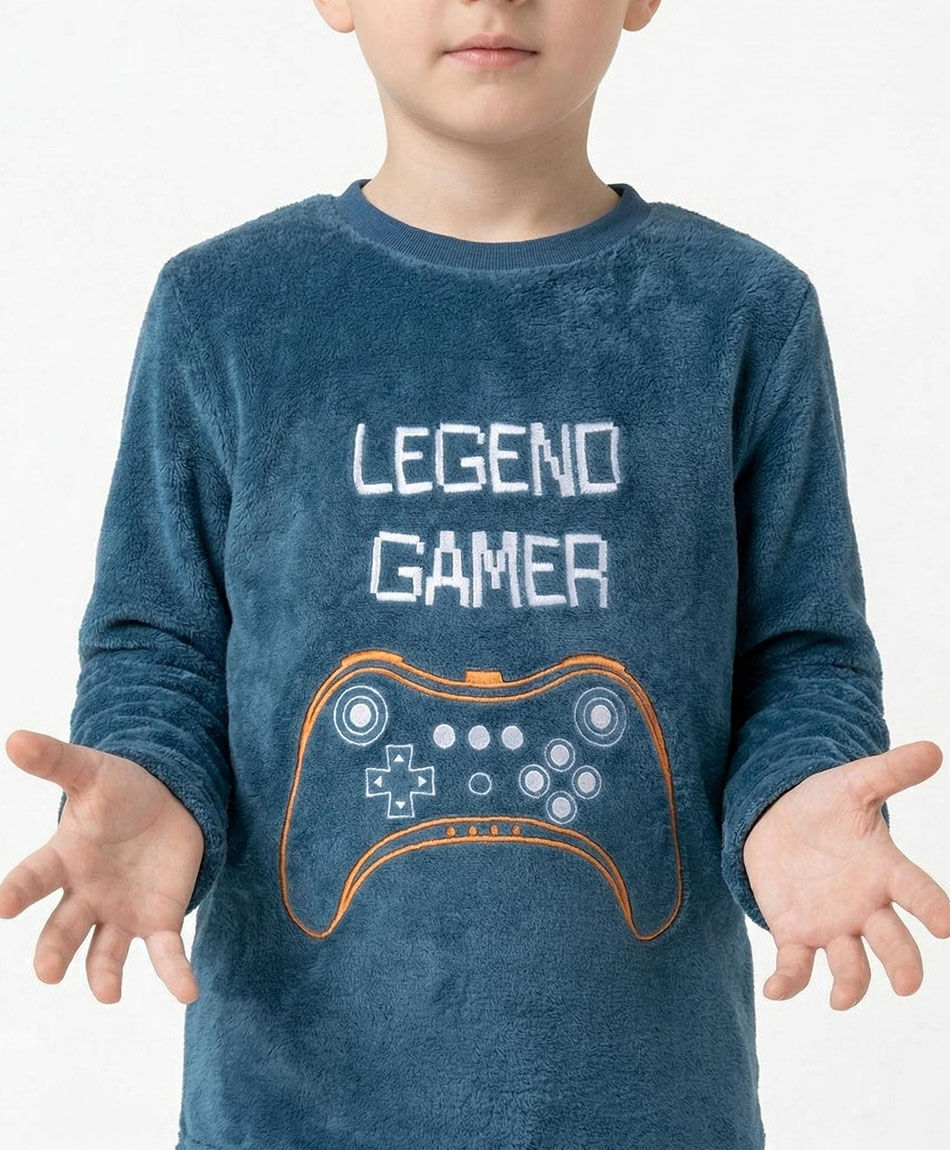Pijama ni&ntilde;o estampado legend gamer