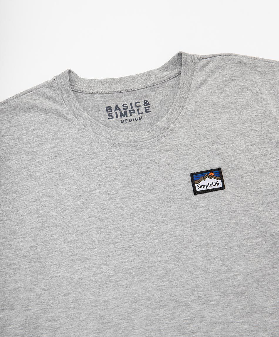 Remera hombre lisa logo
