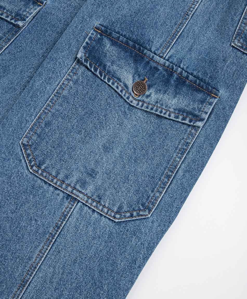 Jeans hombre baggy azul