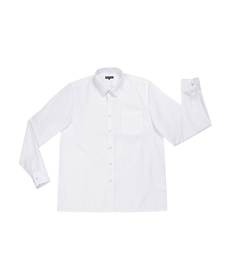 Camisa escolar blanca bolsillo