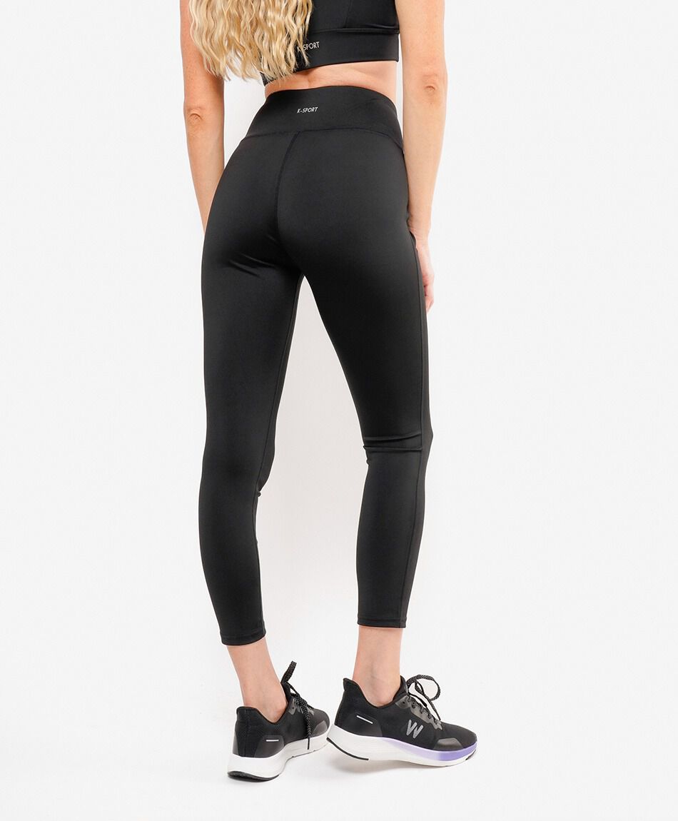 Calza mujer lisa tiro alto