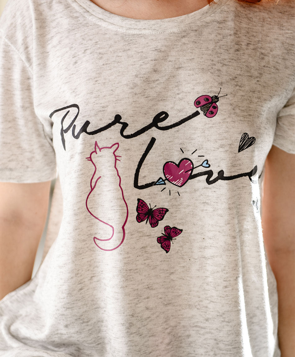 Pijama mujer gatito capri
