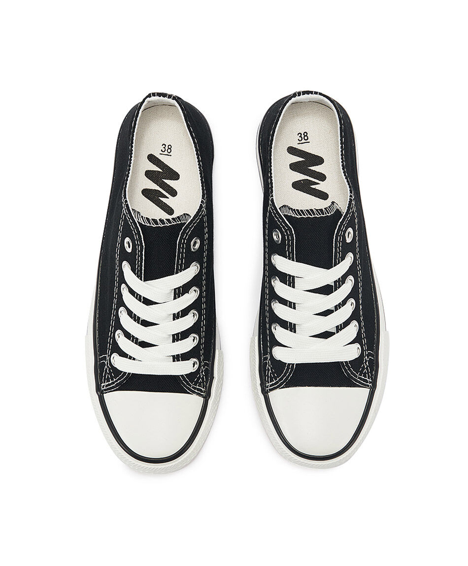 Zapatilla mujer lona ca&ntilde;a baja