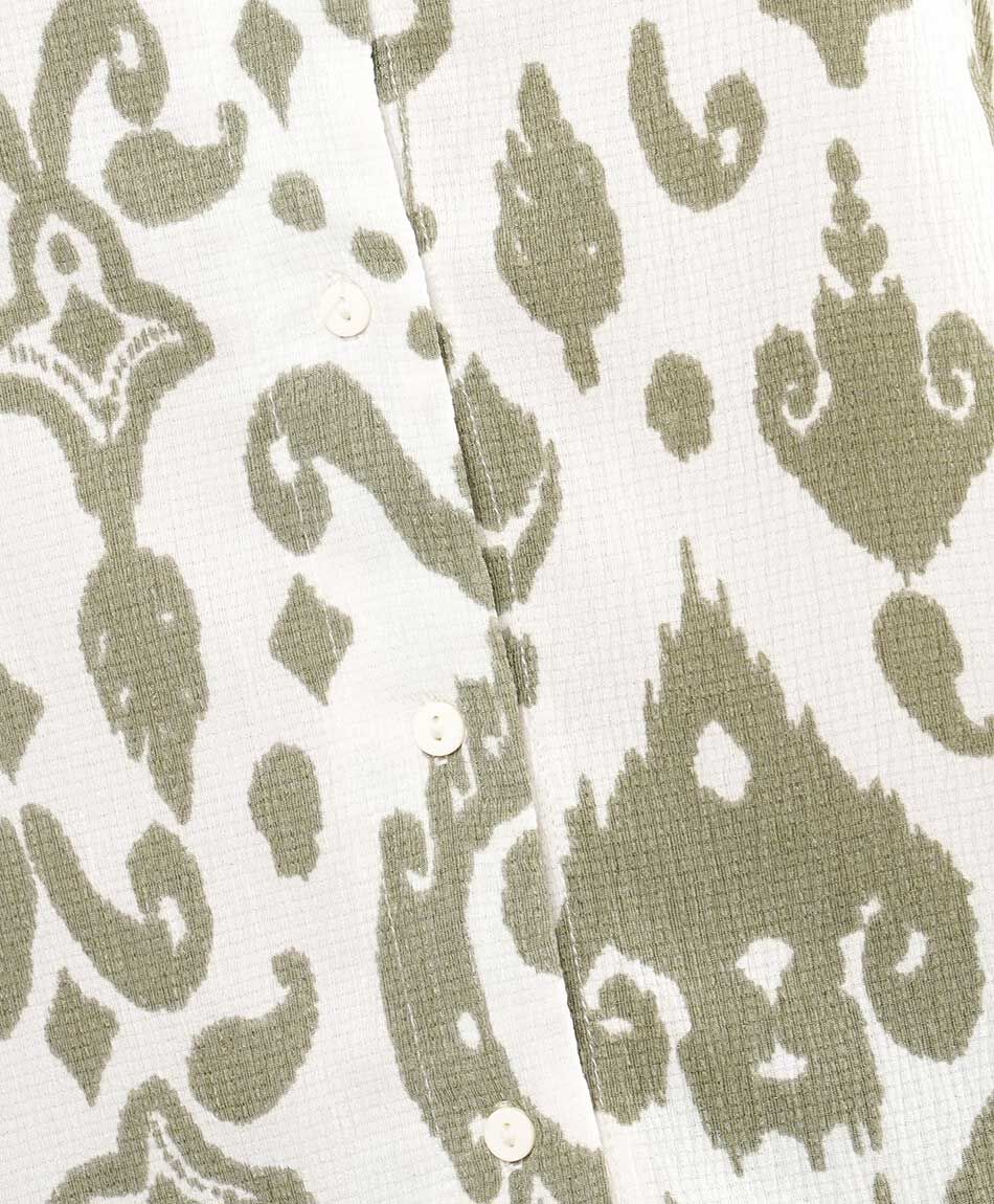 Remera mujer estampada verde olivo