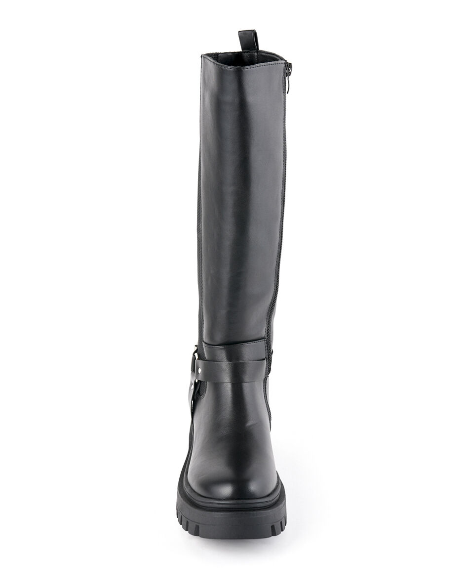 Bota mujer larga hebilla - TRICOT