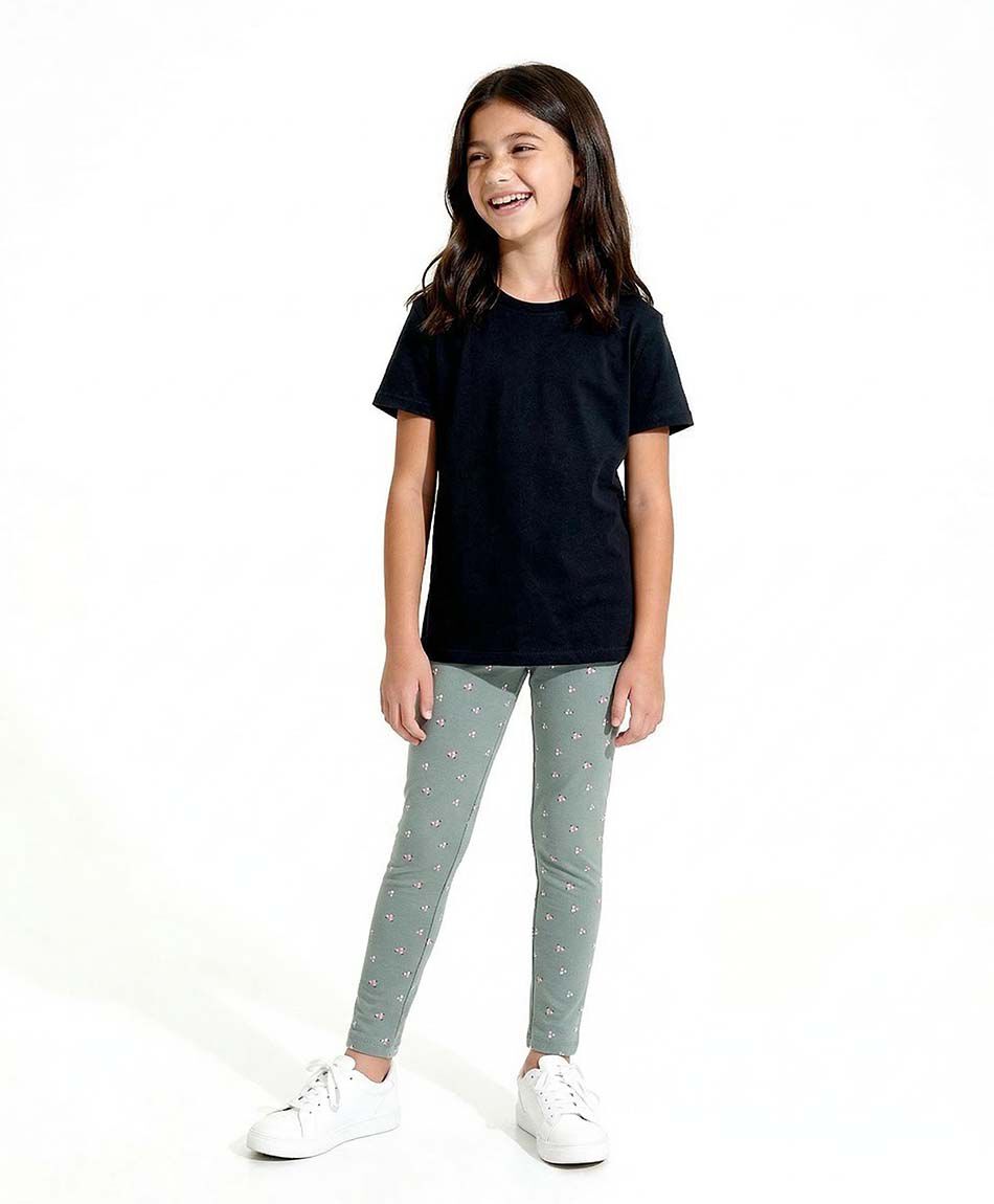 Leggins ni&ntilde;a estampado florcitas